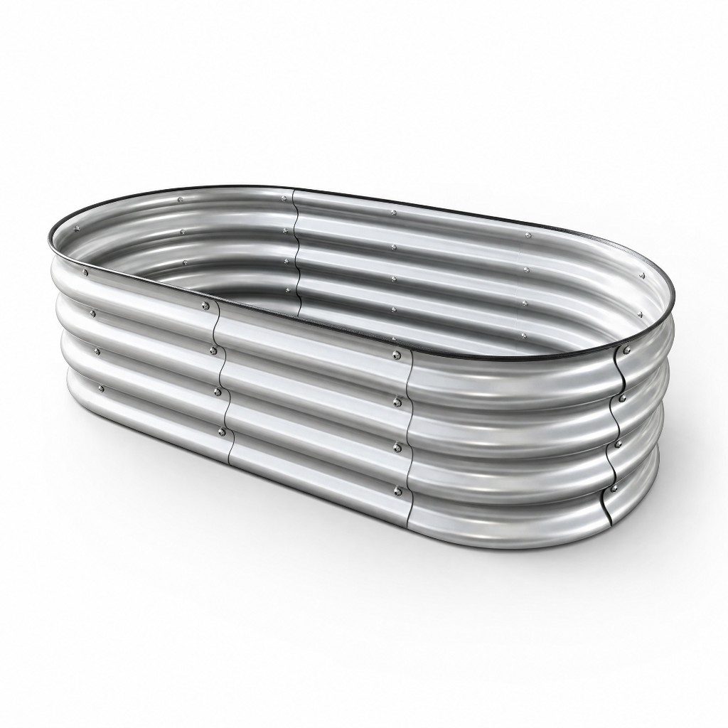 Oval galvanized steel raised garden bed Großhandel B2B