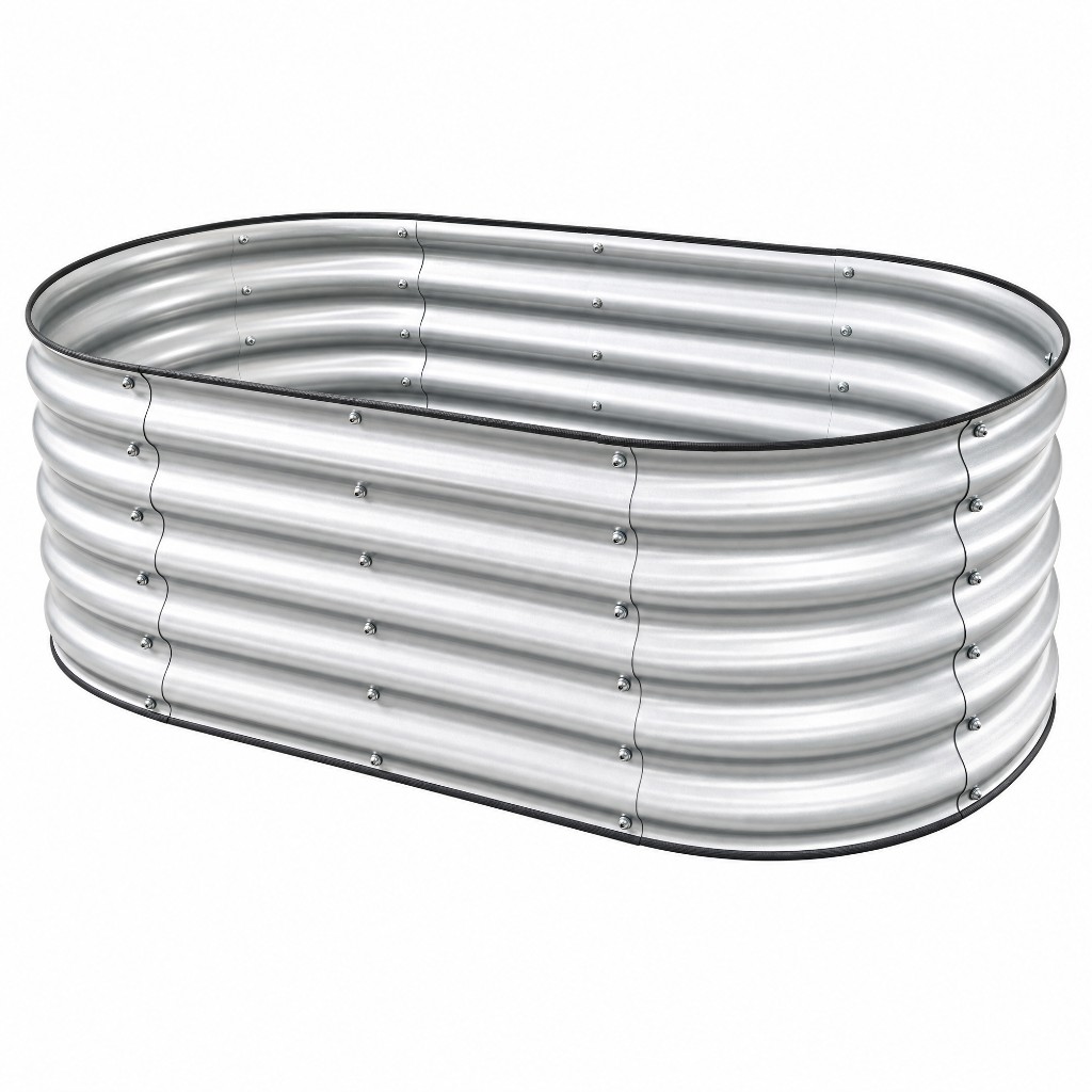 Wholesale Oval Galvanized Steel Raised Garden Bed