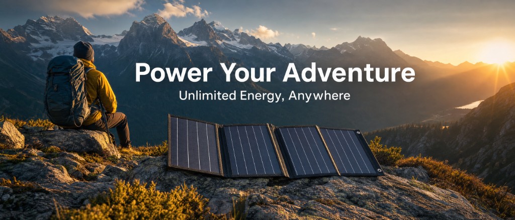 Chargeur solaire pliable 40 W en gros hero—aventure outdoor et B2B hors réseau
